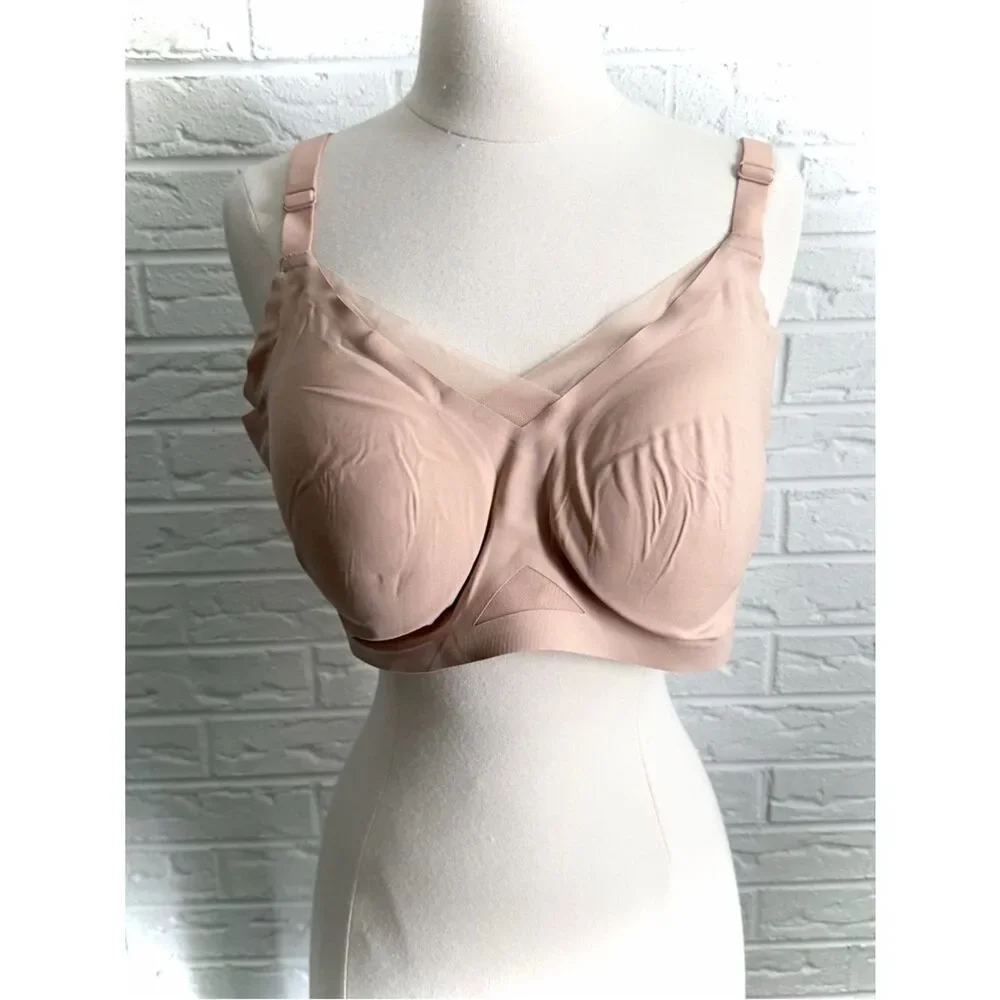 Honeylove Nude Wireless Crossover Bra Size 2X